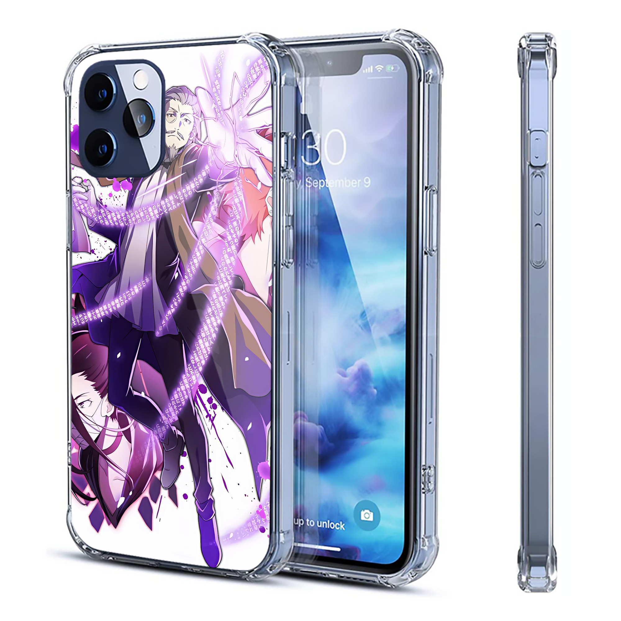 （画像用） 文豪ストレイドッグス Bungo Stray Dogs 【iPhone 12シリーズ対応】透明スマホケース（クリアソフトケース）